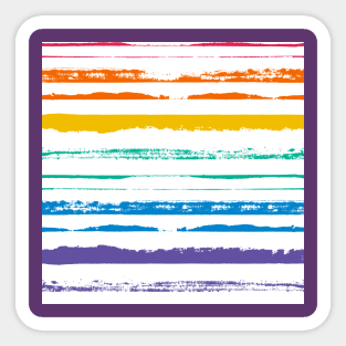 Rainbow Stripes Sticker